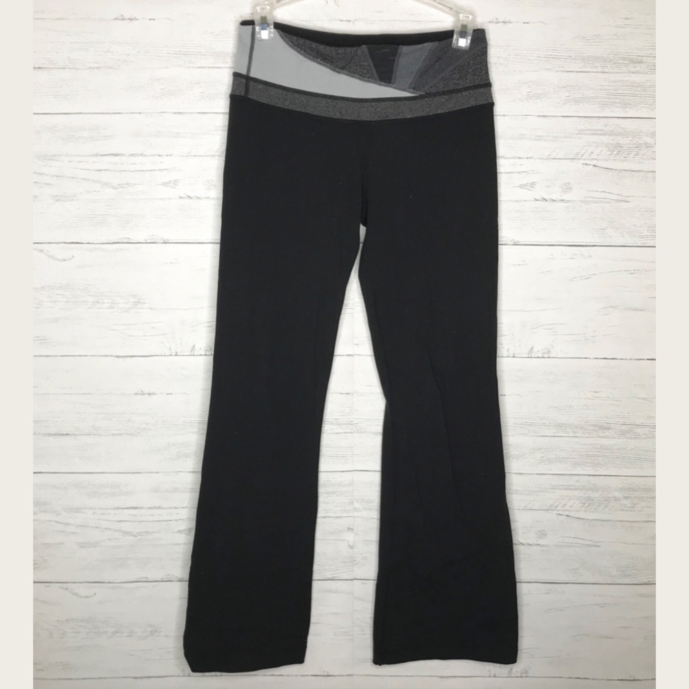 Black Gray Herringbone Wide Leg Groove Pants